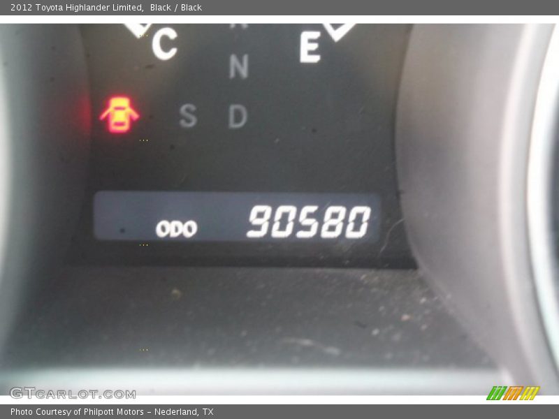Black / Black 2012 Toyota Highlander Limited