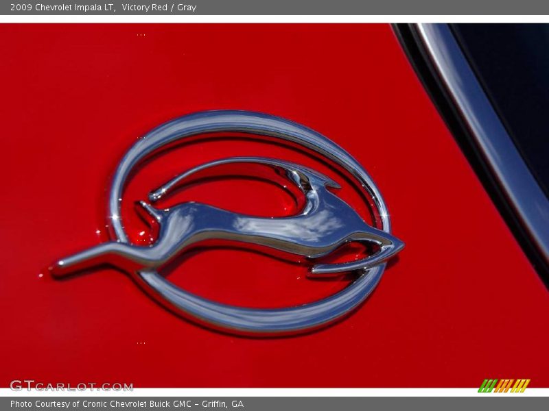 Victory Red / Gray 2009 Chevrolet Impala LT