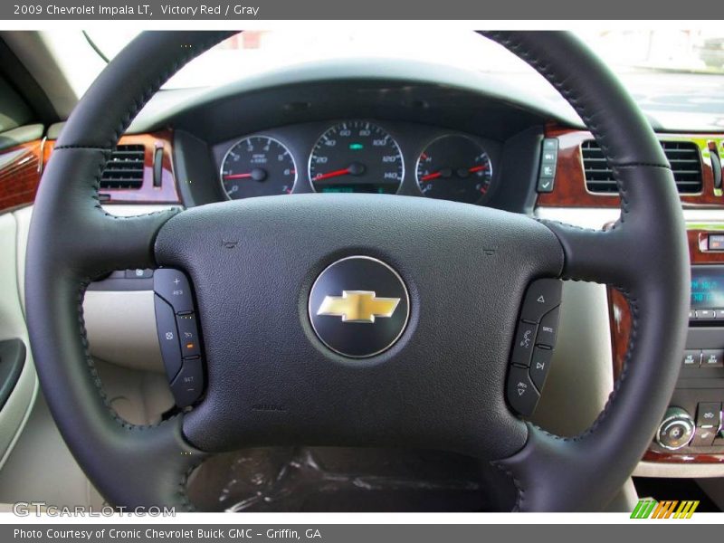 Victory Red / Gray 2009 Chevrolet Impala LT