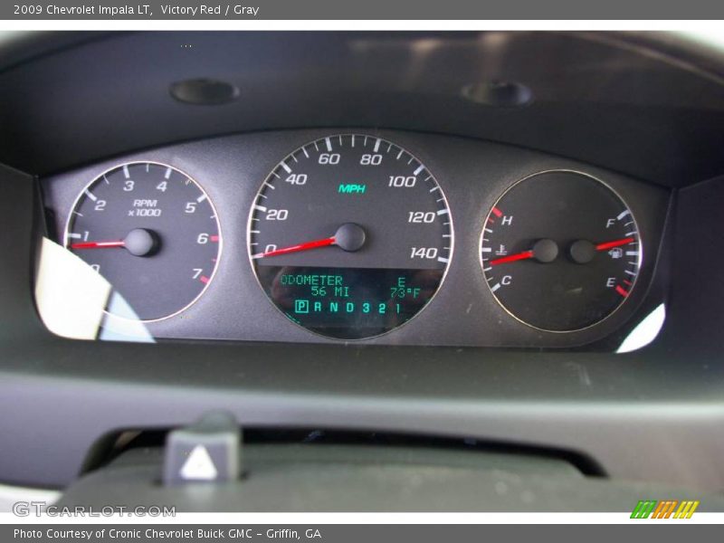 Victory Red / Gray 2009 Chevrolet Impala LT