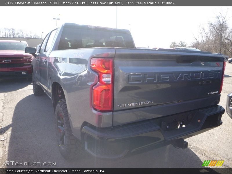 Satin Steel Metallic / Jet Black 2019 Chevrolet Silverado 1500 Custom Z71 Trail Boss Crew Cab 4WD