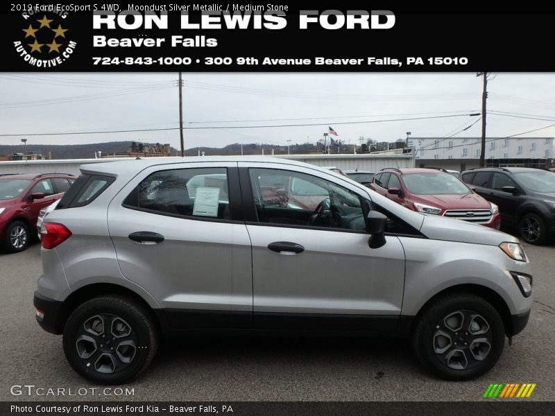 Moondust Silver Metallic / Medium Stone 2019 Ford EcoSport S 4WD