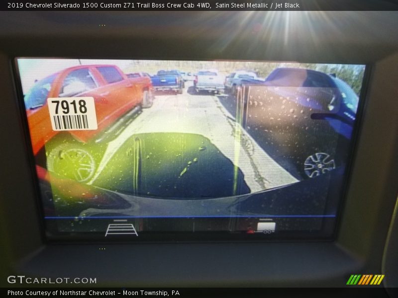 Satin Steel Metallic / Jet Black 2019 Chevrolet Silverado 1500 Custom Z71 Trail Boss Crew Cab 4WD