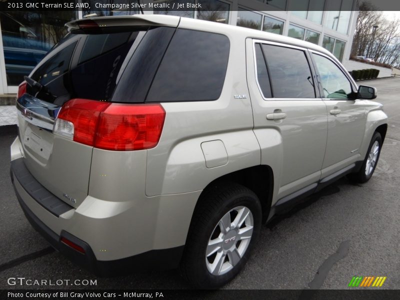 Champagne Silver Metallic / Jet Black 2013 GMC Terrain SLE AWD