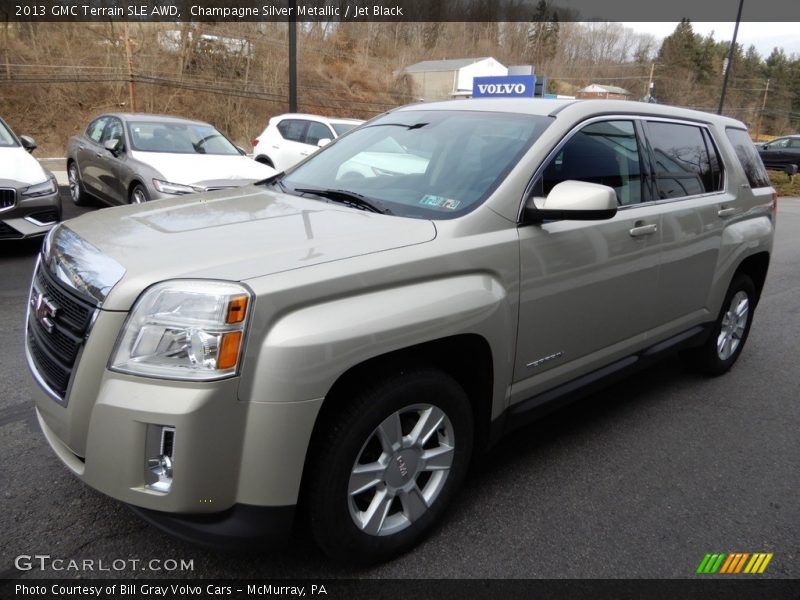 Champagne Silver Metallic / Jet Black 2013 GMC Terrain SLE AWD