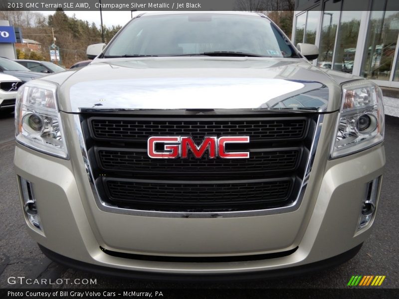 Champagne Silver Metallic / Jet Black 2013 GMC Terrain SLE AWD