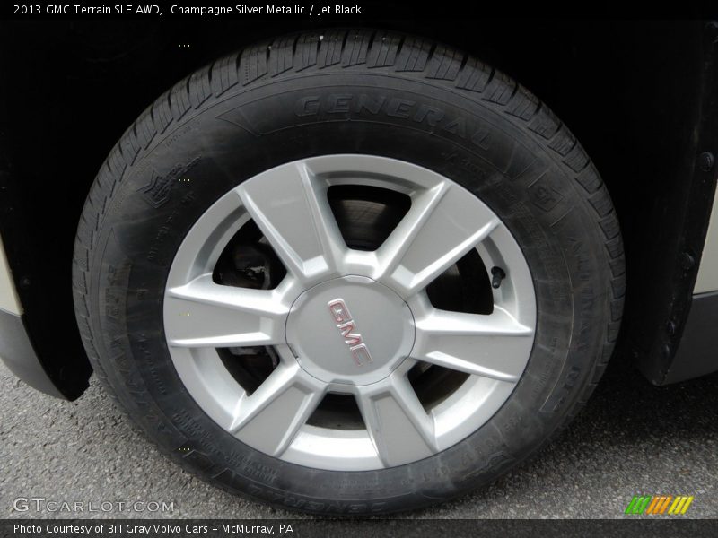 Champagne Silver Metallic / Jet Black 2013 GMC Terrain SLE AWD