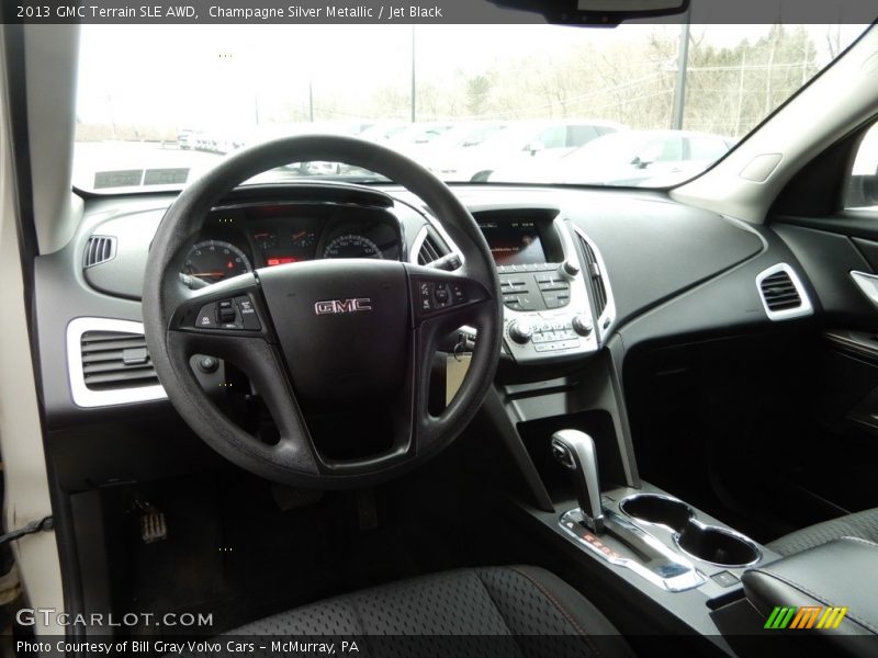 Champagne Silver Metallic / Jet Black 2013 GMC Terrain SLE AWD