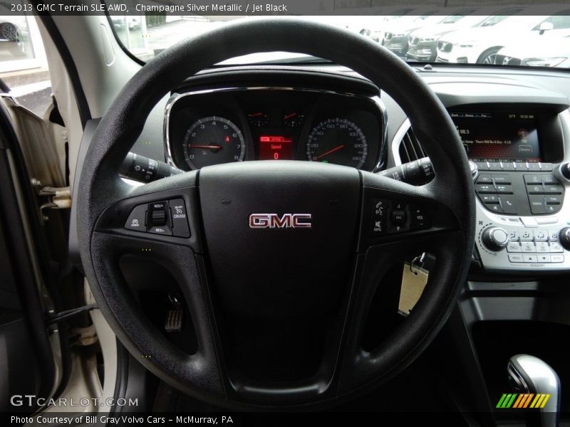 Champagne Silver Metallic / Jet Black 2013 GMC Terrain SLE AWD