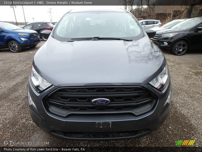 Smoke Metallic / Medium Stone 2019 Ford EcoSport S 4WD