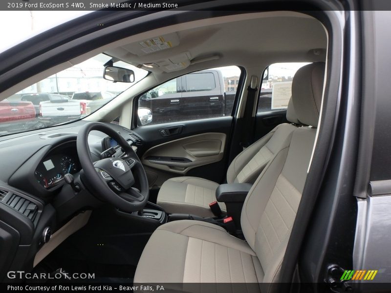 Smoke Metallic / Medium Stone 2019 Ford EcoSport S 4WD