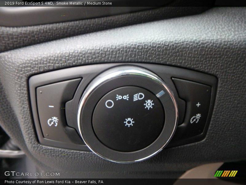 Smoke Metallic / Medium Stone 2019 Ford EcoSport S 4WD