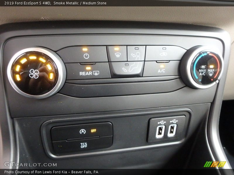 Smoke Metallic / Medium Stone 2019 Ford EcoSport S 4WD