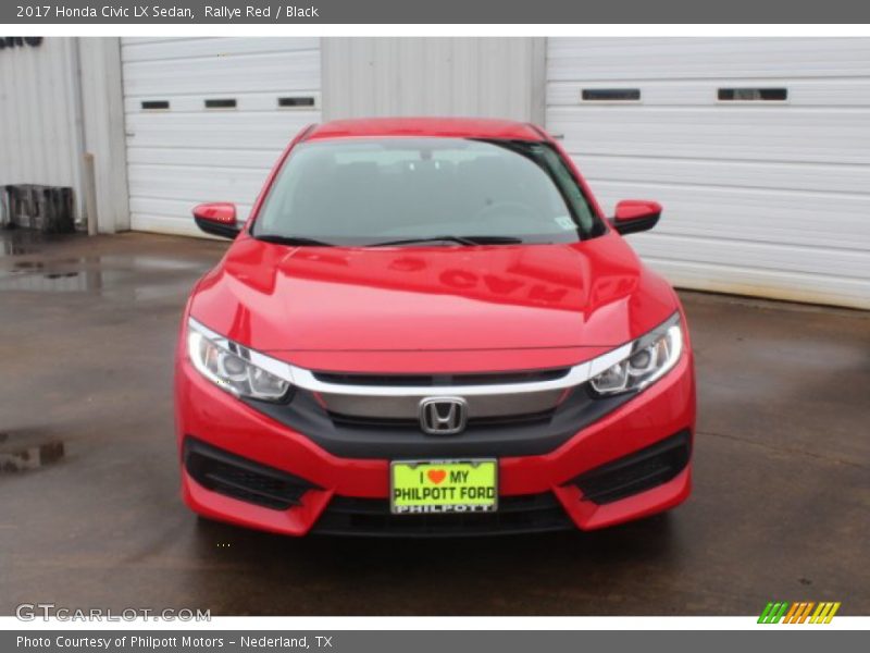 Rallye Red / Black 2017 Honda Civic LX Sedan