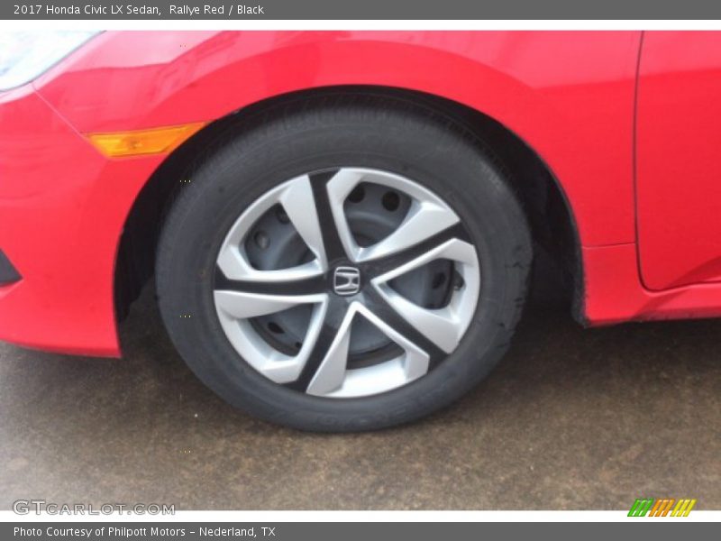 Rallye Red / Black 2017 Honda Civic LX Sedan