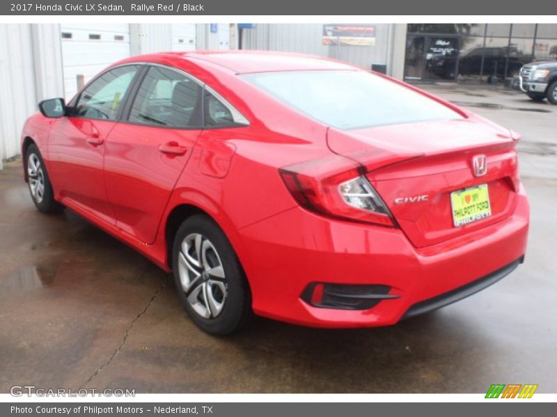Rallye Red / Black 2017 Honda Civic LX Sedan