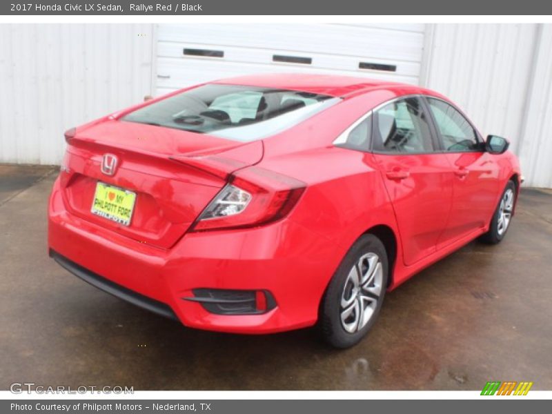 Rallye Red / Black 2017 Honda Civic LX Sedan