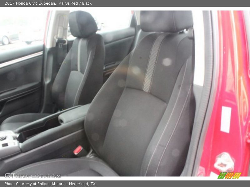 Rallye Red / Black 2017 Honda Civic LX Sedan