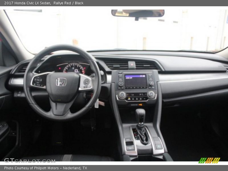 Rallye Red / Black 2017 Honda Civic LX Sedan
