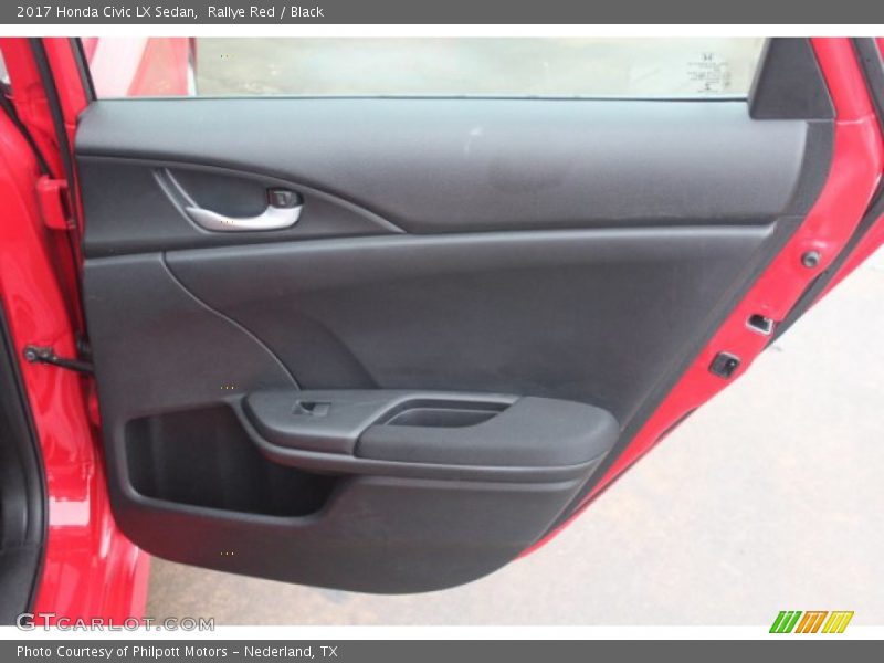 Rallye Red / Black 2017 Honda Civic LX Sedan