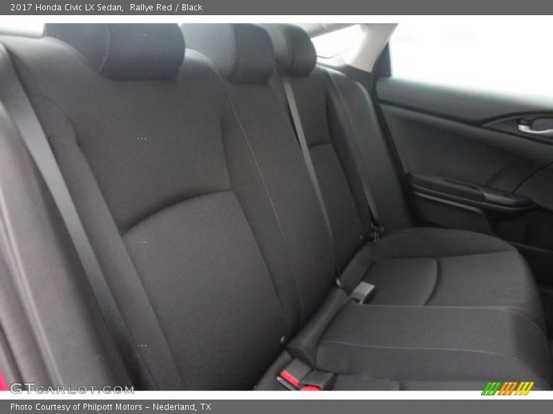 Rallye Red / Black 2017 Honda Civic LX Sedan