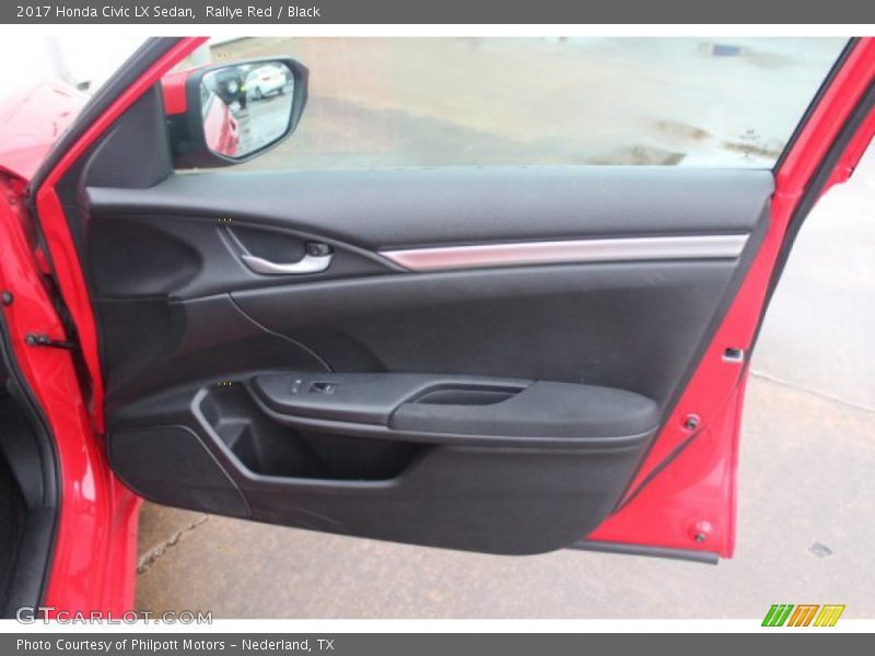 Rallye Red / Black 2017 Honda Civic LX Sedan