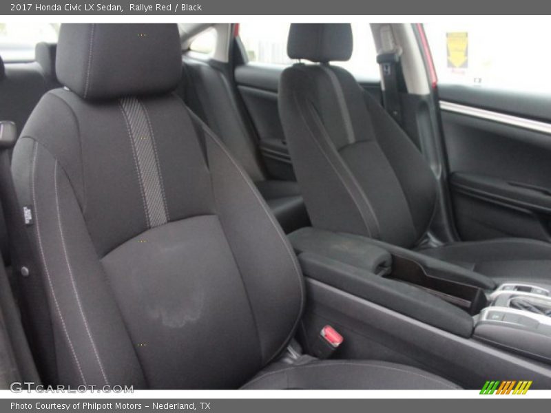 Rallye Red / Black 2017 Honda Civic LX Sedan