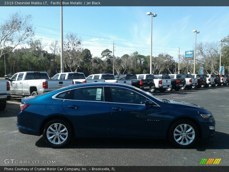 Pacific Blue Metallic / Jet Black 2019 Chevrolet Malibu LT