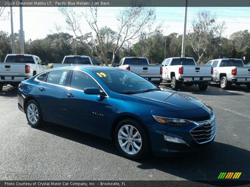 Pacific Blue Metallic / Jet Black 2019 Chevrolet Malibu LT