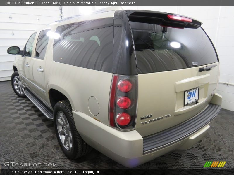 Gold Mist Metallic / Cocoa/Light Cashmere 2009 GMC Yukon XL Denali AWD