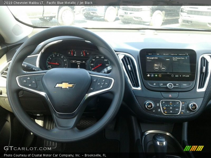 Pacific Blue Metallic / Jet Black 2019 Chevrolet Malibu LT