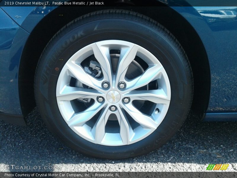 Pacific Blue Metallic / Jet Black 2019 Chevrolet Malibu LT