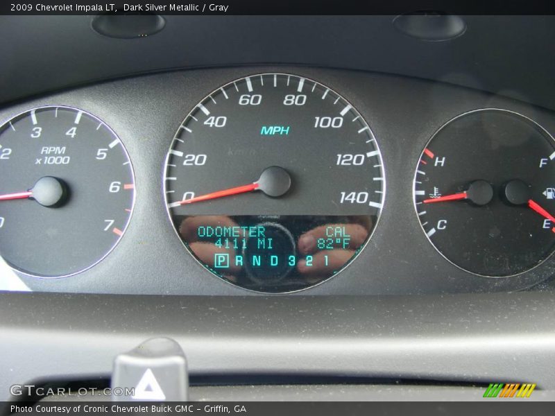 Dark Silver Metallic / Gray 2009 Chevrolet Impala LT