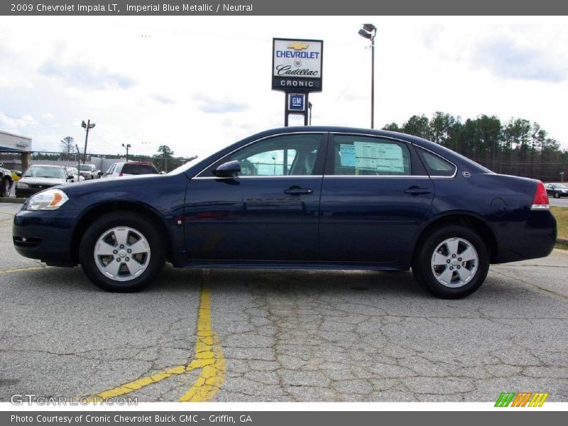 Imperial Blue Metallic / Neutral 2009 Chevrolet Impala LT