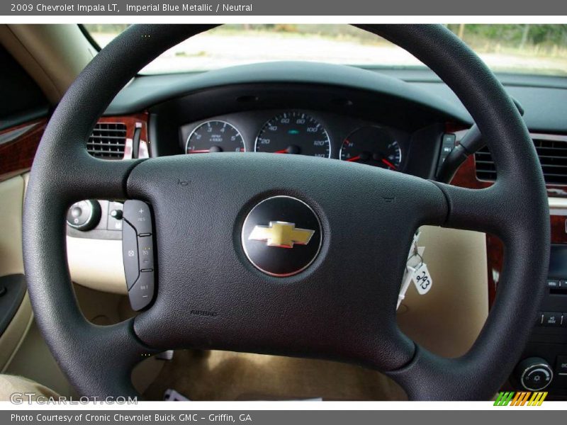 Imperial Blue Metallic / Neutral 2009 Chevrolet Impala LT