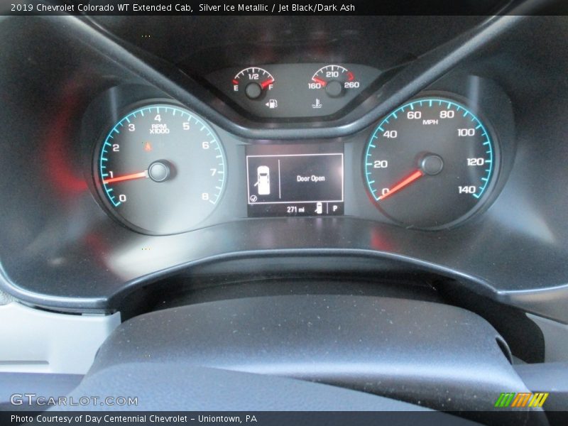 Silver Ice Metallic / Jet Black/Dark Ash 2019 Chevrolet Colorado WT Extended Cab