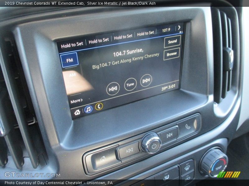 Silver Ice Metallic / Jet Black/Dark Ash 2019 Chevrolet Colorado WT Extended Cab