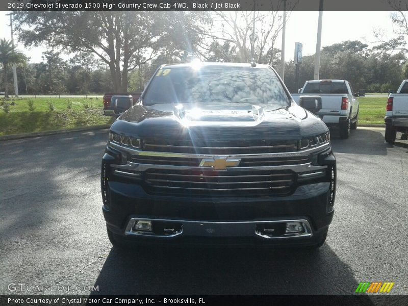 Black / Jet Black 2019 Chevrolet Silverado 1500 High Country Crew Cab 4WD