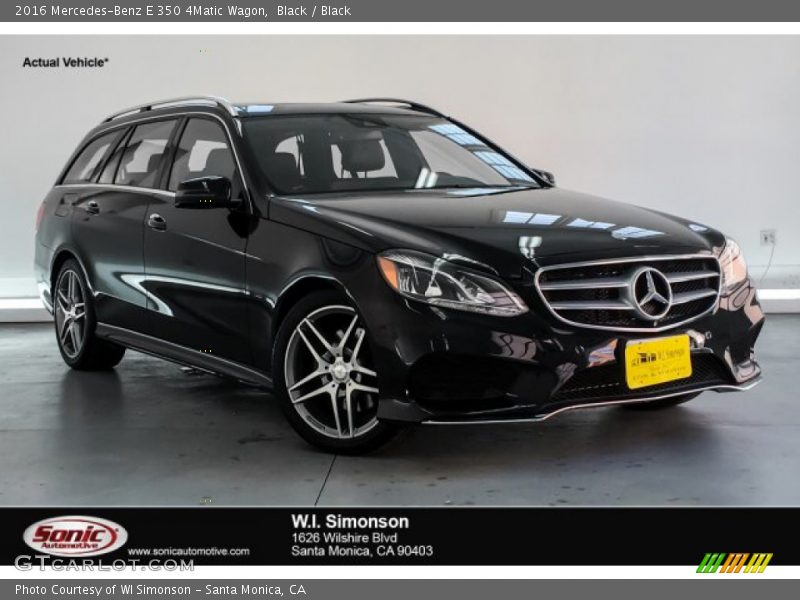 Black / Black 2016 Mercedes-Benz E 350 4Matic Wagon