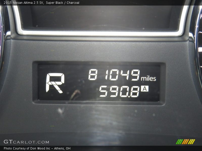 Super Black / Charcoal 2015 Nissan Altima 2.5 SV