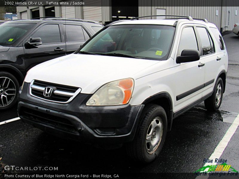 Taffeta White / Saddle 2002 Honda CR-V LX