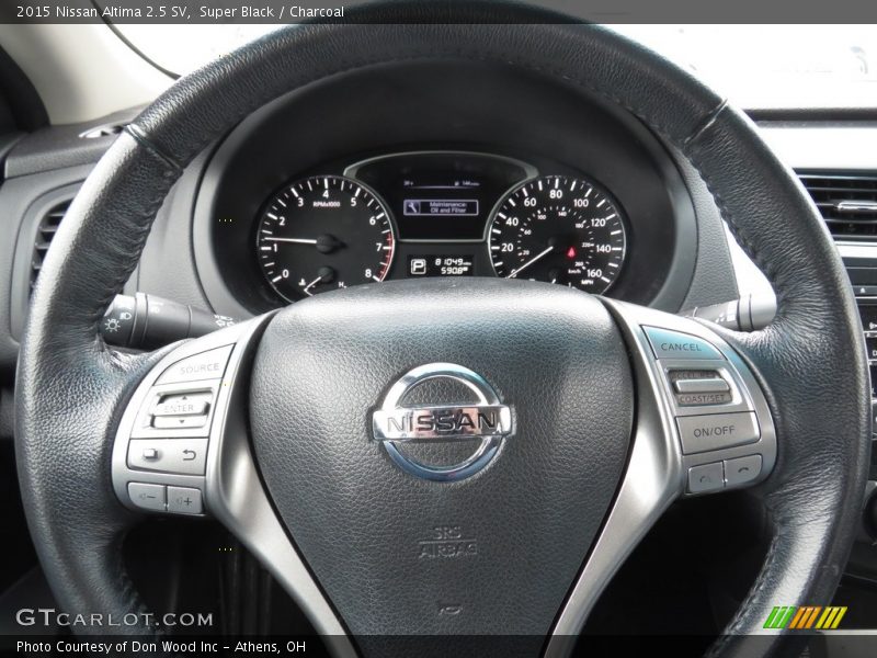 Super Black / Charcoal 2015 Nissan Altima 2.5 SV