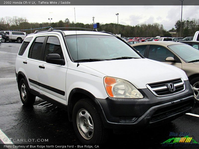 Taffeta White / Saddle 2002 Honda CR-V LX