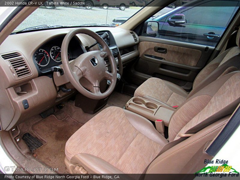 Taffeta White / Saddle 2002 Honda CR-V LX