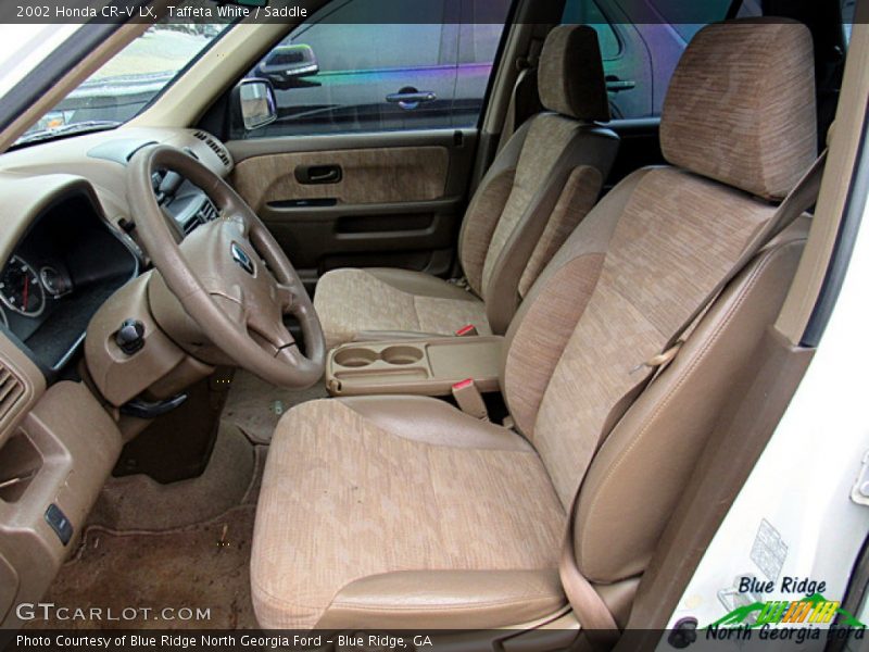 Taffeta White / Saddle 2002 Honda CR-V LX