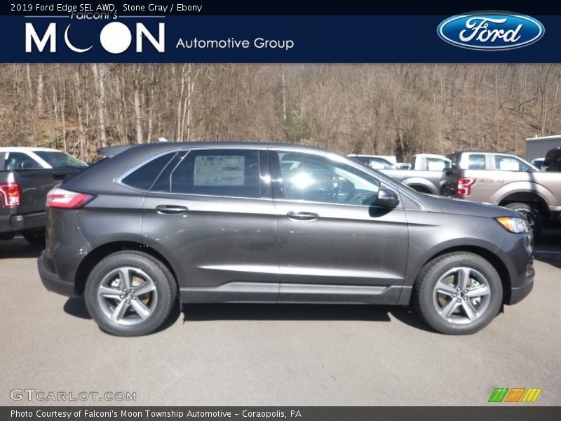 Stone Gray / Ebony 2019 Ford Edge SEL AWD