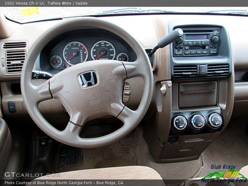 Taffeta White / Saddle 2002 Honda CR-V LX