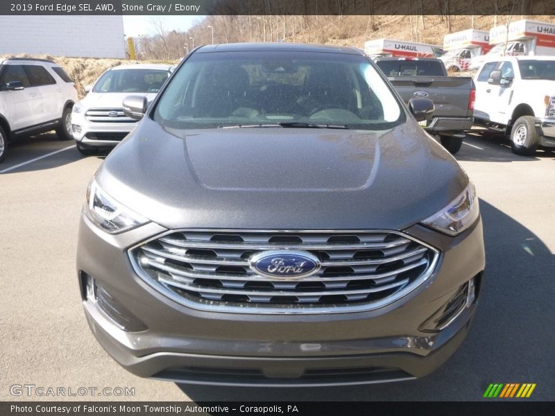 Stone Gray / Ebony 2019 Ford Edge SEL AWD