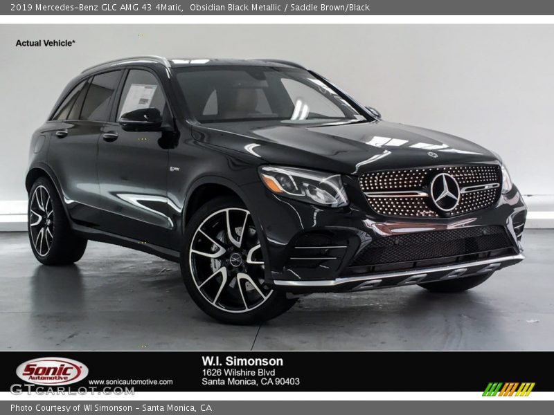 Obsidian Black Metallic / Saddle Brown/Black 2019 Mercedes-Benz GLC AMG 43 4Matic