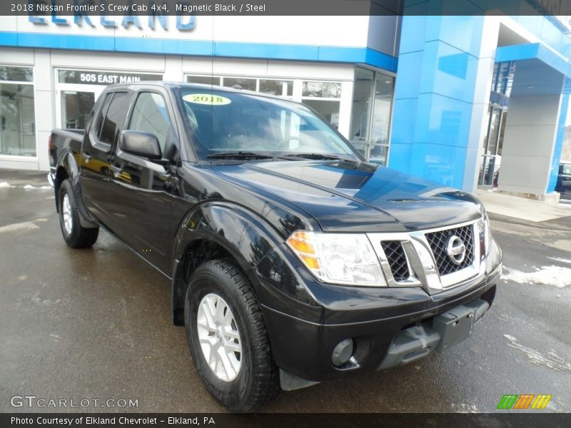 Magnetic Black / Steel 2018 Nissan Frontier S Crew Cab 4x4